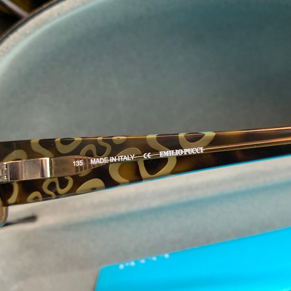 Authentic EMILIO PUCCI Logo havana acetate Optical glasses - Picture 12 of 16